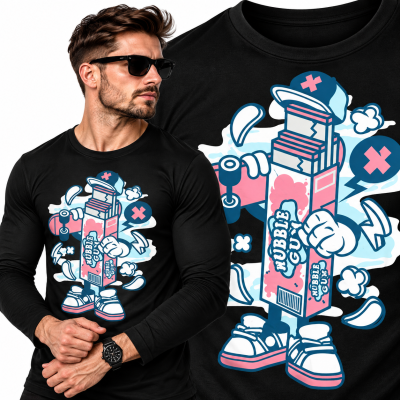 LONGSLEEVE ANIMOWANY  BUBBLE GUM